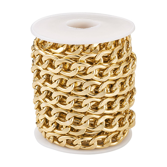 Оксидированные алюминиевые бордюрные цепи, несварные, с катушкой, овальные