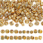 100Pcs 10 Styles Tibetan Style Alloy European Beads, Large Hole Beads