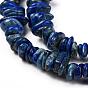 Natural Lapis Lazuli Chip Bead Strands, 5~8x5~8mm, Hole: 1mm, about 31.5 inch