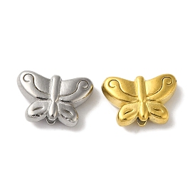 304 из нержавеющей стали бусы, бабочка