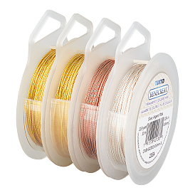 Copper Wire for Jewelry Making, Long-Lasting Plated, Twisted Round