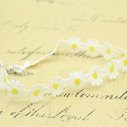 European Daisy Lace Choker Necklace for Lolita Look