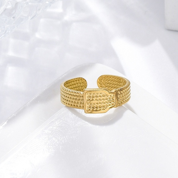 304 открытые манжеты из нержавеющей стали для женщин, форма пряжки ремня