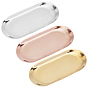 403 Stainless Steel Tray, Storage Tray, Cosmetics Jewelry Organizer, Oval