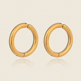 304 серьги-клипсы с кольцами из нержавеющей стали