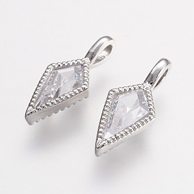 Латунные микро проложить кубического циркония подвески, воздушный змей