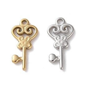 304 подвески из нержавеющей стали, брелок в виде цветка