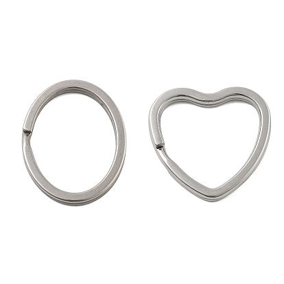 304 брелоки из нержавеющей стали сплит, брелок для ключей, цвет нержавеющей стали