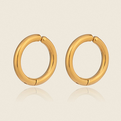 304 серьги-клипсы с кольцами из нержавеющей стали