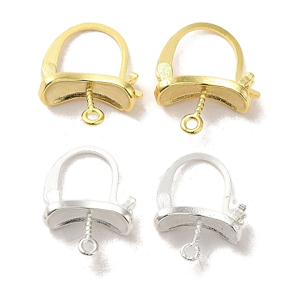 Brass Hoop Earring Findings, Cadmium Free & Lead Free