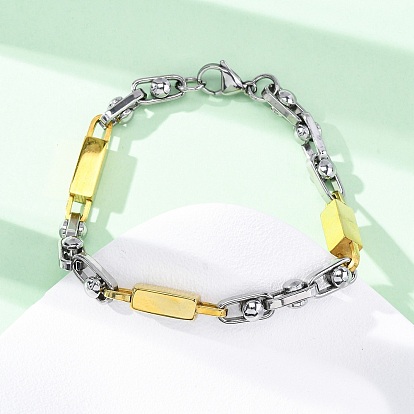 304 браслеты-цепочки из нержавеющей стали для женщин и мужчин, ионное покрытие (ip)