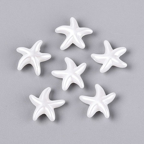 Абс пластиковые жемчужные бисера, морская звезда