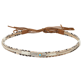 1ленты для ковбойских шляп из бархатной веревки, с декором из сплава перьев и смолы, для аксессуаров для шляп