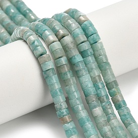 Природных амазонит бисер нитей, диск, Heishi бусы