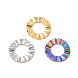 Ионное покрытие (ip) 304 подвески из нержавеющей стали, круглое кольцо-шарм