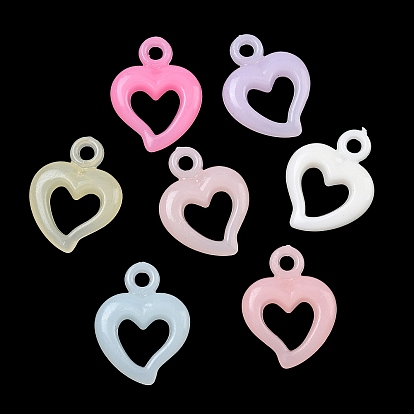 Пластиковые подвески, имитация желе, шарма сердца