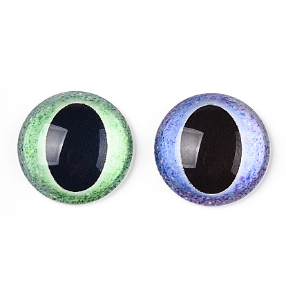 Кабошоны из стекла, полукруглый с глазом дракона