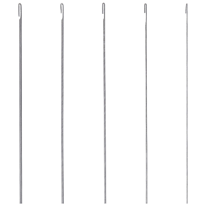 5шт 5 стили стальные иглы для бисероплетения с крючком для бисероплетения, изогнутые иглы для бисероплетения