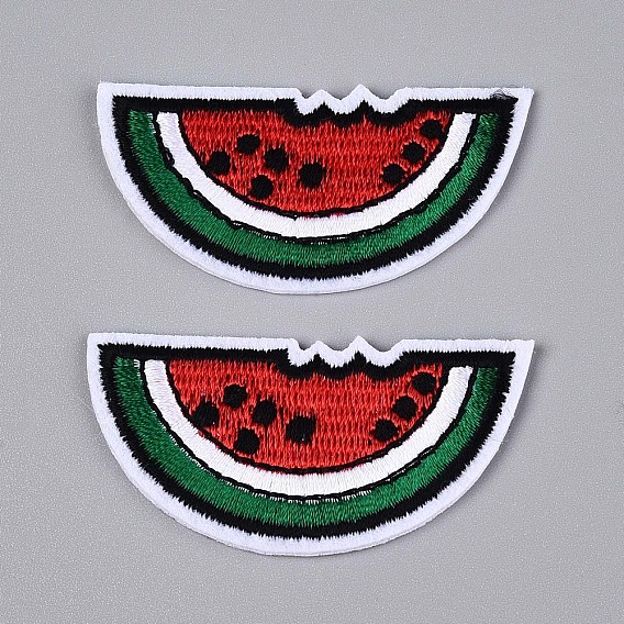 Аппликации из арбуза, компьютеризированная вышивка тканью утюжок на / шить на заплатках, аксессуары для костюма