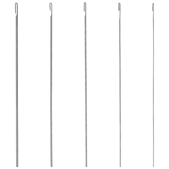 5шт 5 стили стальные иглы для бисероплетения с крючком для бисероплетения, изогнутые иглы для бисероплетения