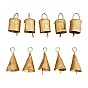 Iron Bell Pendants, for Christmas Decoration, Golden