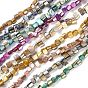 Окрашенные естественных пресноводных стеклянные бусы нити, самородки