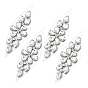 Rhinestone Clothing Patches, Flower