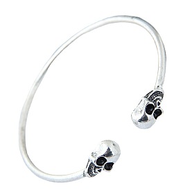 Stylish Metal Skull Bangle with Minimalist Design - Perfect Accessory for Any Outfit!