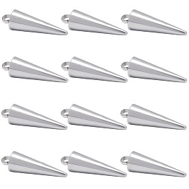 304 Stainless Steel Pendants, Spike/Cone