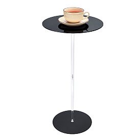 Acrylic Adjustable Round Side Table