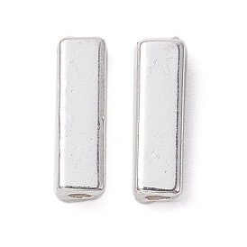 Alloy Beads, Long-Lasting Plated, Rectangle