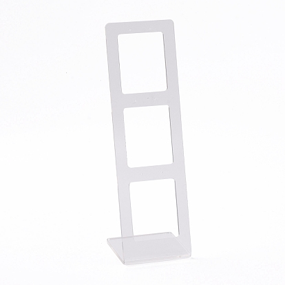 Transparent Acrylic Earrings Display Stands, Ladder Shape