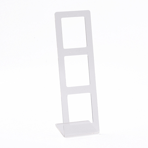 Transparent Acrylic Earrings Display Stands, Ladder Shape