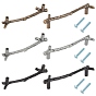 Alloy Box Handles, with Iron Screw, For Jewelry Box Decoration, Branch