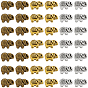 150Pcs 3 Colors Tibetan Style Alloy Beads, Cadmium Free & Lead Free, Elephant