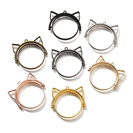 Подвесные подвески из сплава, для diy уф смолы, эпоксидная смола, без кадмия, без никеля и без свинца, форма кошки