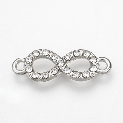 Соединители звеньев сплава горный хрусталь, бесконечность