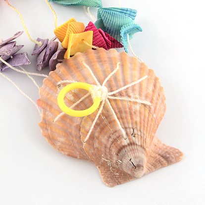 Dyed Seashell Aeolian Bells, 15.7 inch 