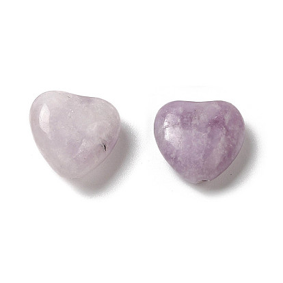 Natural Amethyst Beads, Heart