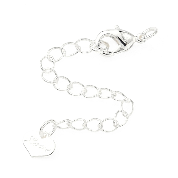 Латунный конец с цепями, сердце, долговечный, без свинца и без кадмия, стойки покрытие