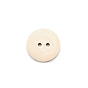 Wooden Buttons, 2-Hole, Round with Sculpture Word Handmade with Love