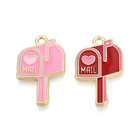 Подвески из эмали и сплава, подвески для почтового ящика, золотые, без кадмия, без никеля и без свинца