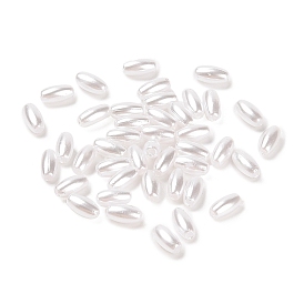 ABS Plastic Imitation Pearl Beads, Oval