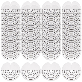 150шт. ПВХ теплозащитные экраны, для приклеивания наращенных волос, круглые