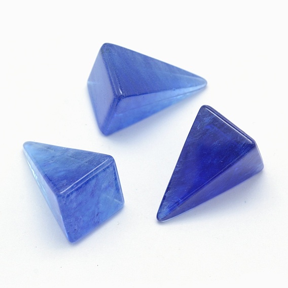 Cuentas de piedra de sandía, cono, perlas sin perforar / sin orificios