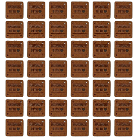 60 шт. этикетки из микрофибры, с отверстиями, для джинсов своими руками, , обуви, аксессуары для шляп, квадратный