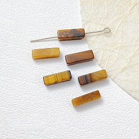 Natural Tiger Eye Beads, Cuboid