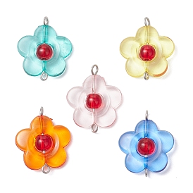 Подвески-коннекторы из прозрачного акрила и стекла, с 304 двойными петлями из нержавеющей стали, цвет нержавеющей стали