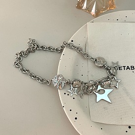 Латунные ожерелья с подвеской в виде звезды и кисточки для женщин