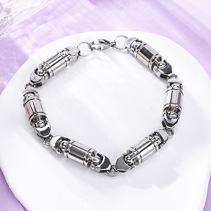 201 браслеты-цепочки из нержавеющей стали, с 304 нержавеющей стали застежки